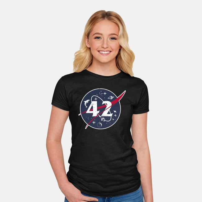 42 Life Universe Everything-Womens-Fitted-Tee-SuperEdu