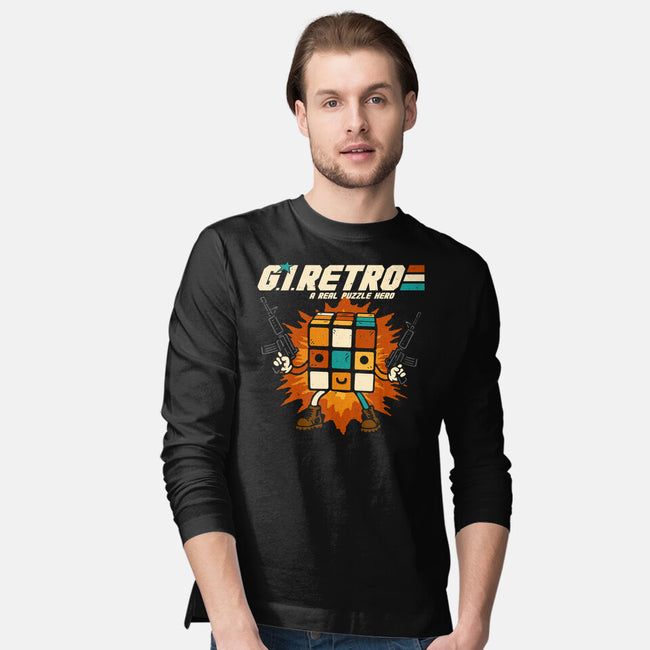A Real Puzzle Hero-Mens-Long Sleeved-Tee-Melonseta
