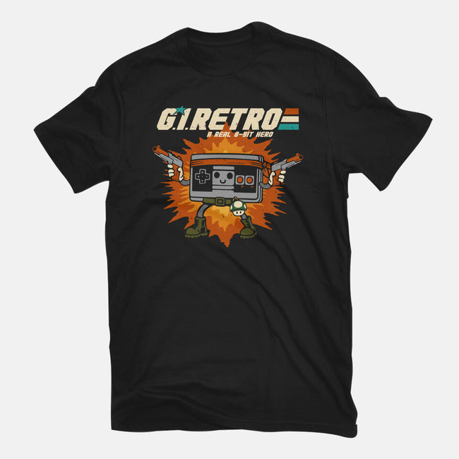 A Real 8-Bit Hero-Womens-Fitted-Tee-Melonseta