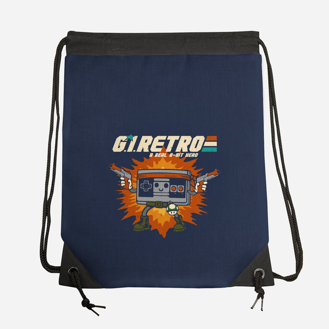 A Real 8-Bit Hero-None-Drawstring-Bag-Melonseta