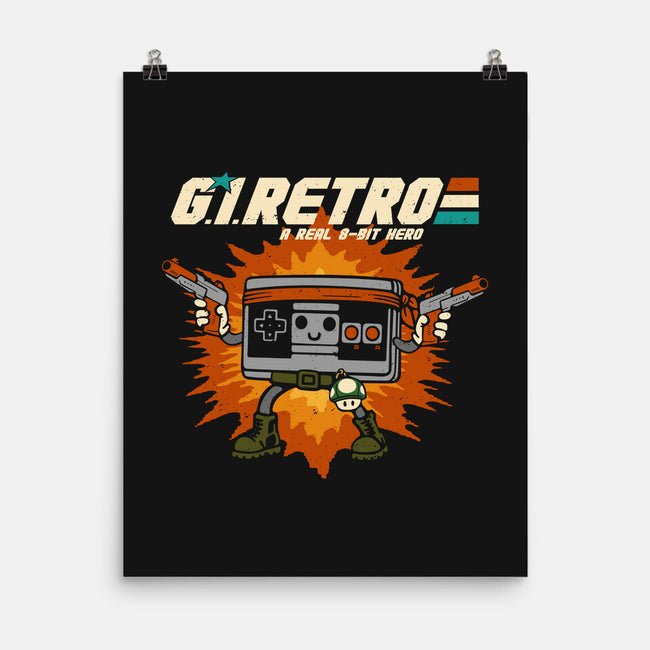 A Real 8-Bit Hero-None-Matte-Poster-Melonseta