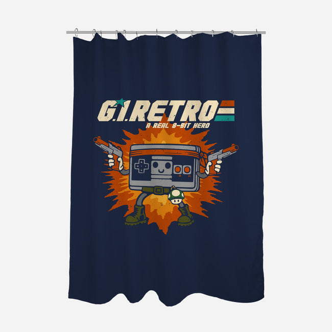 A Real 8-Bit Hero-None-Polyester-Shower Curtain-Melonseta