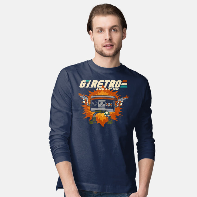 A Real 8-Bit Hero-Mens-Long Sleeved-Tee-Melonseta