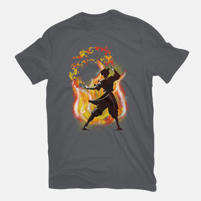 Dancing With Fire-Womens-Fitted-Tee-kharmazero