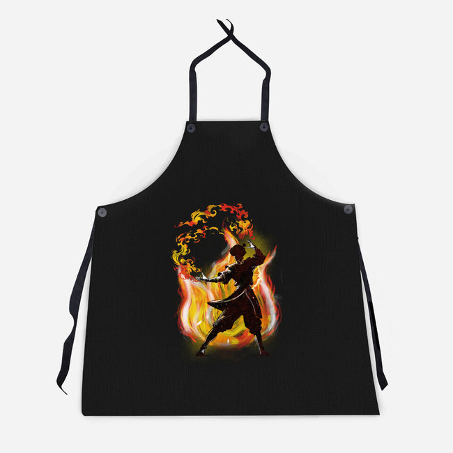 Dancing With Fire-Unisex-Kitchen-Apron-kharmazero