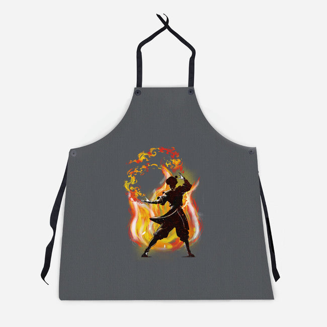 Dancing With Fire-Unisex-Kitchen-Apron-kharmazero