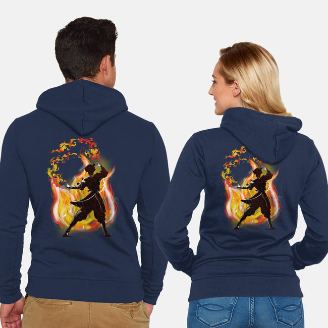 Dancing With Fire-Unisex-Zip-Up-Sweatshirt-kharmazero