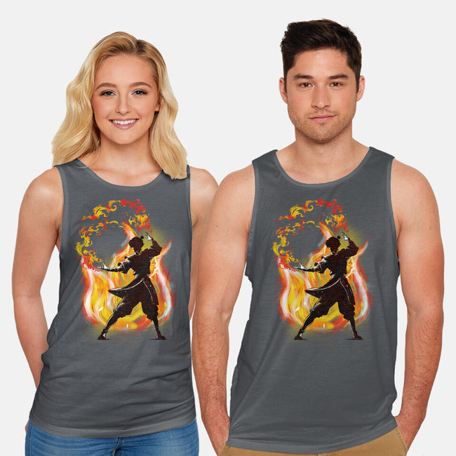 Dancing With Fire-Unisex-Basic-Tank-kharmazero