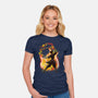 Dancing With Fire-Womens-Fitted-Tee-kharmazero