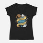 Cutest Dungeon Meowster-Womens-V-Neck-Tee-Vallina84