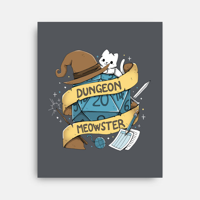 Cutest Dungeon Meowster-None-Stretched-Canvas-Vallina84
