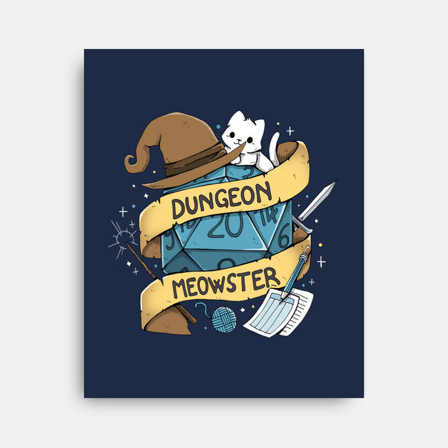 Cutest Dungeon Meowster-None-Stretched-Canvas-Vallina84