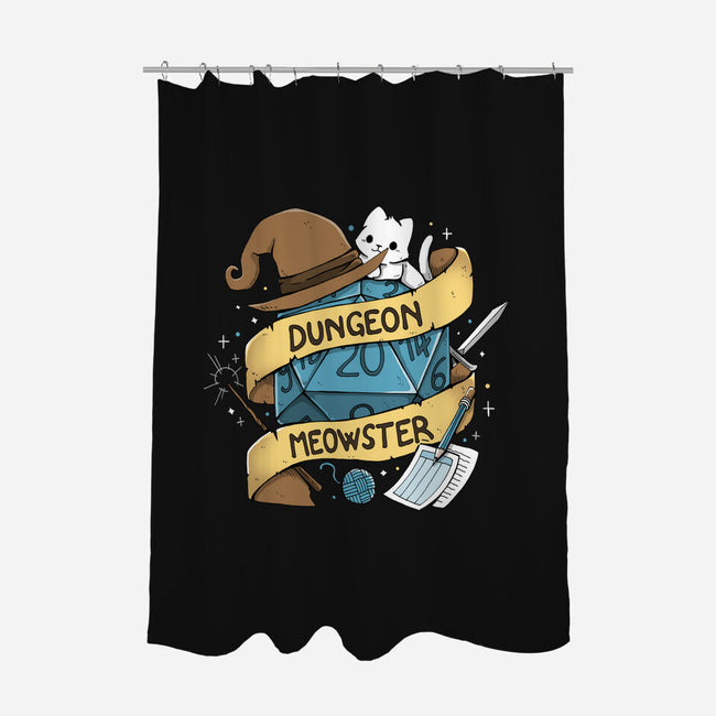 Cutest Dungeon Meowster-None-Polyester-Shower Curtain-Vallina84