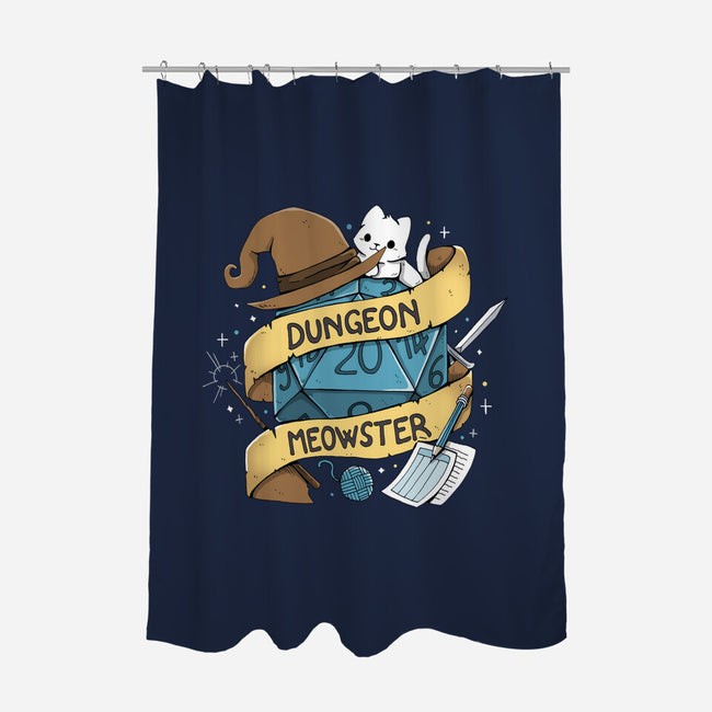 Cutest Dungeon Meowster-None-Polyester-Shower Curtain-Vallina84