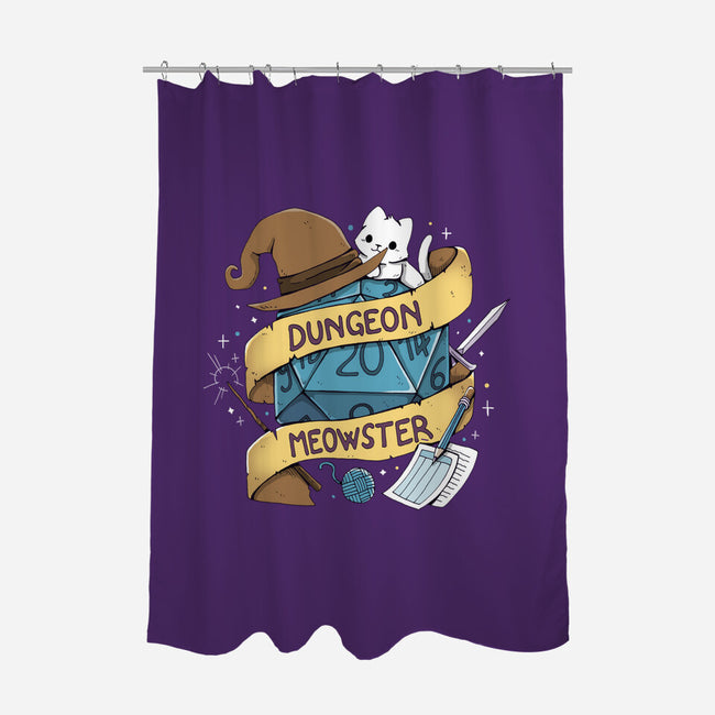 Cutest Dungeon Meowster-None-Polyester-Shower Curtain-Vallina84