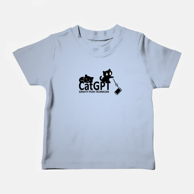 Gravity Push Technician-Baby-Basic-Tee-fanfabio