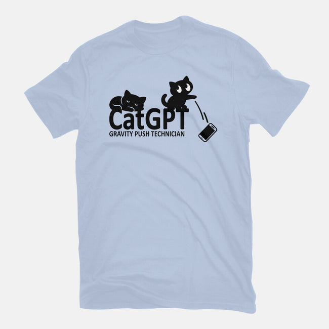 Gravity Push Technician-Mens-Basic-Tee-fanfabio