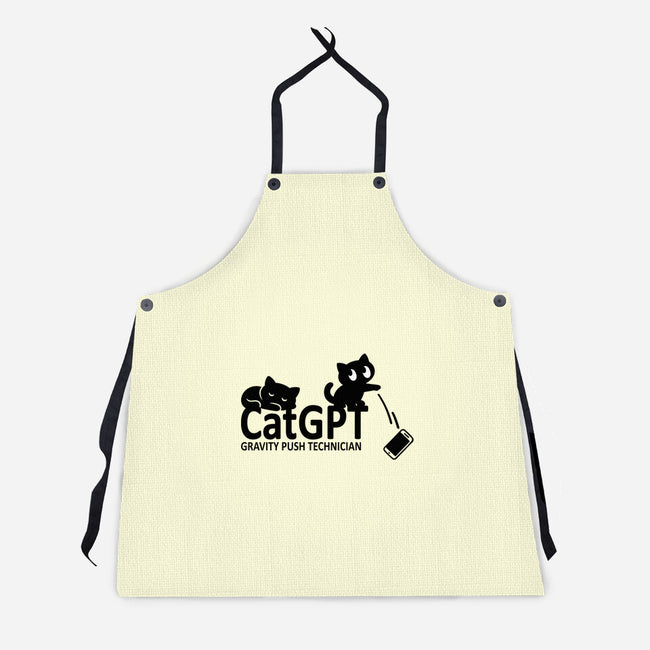 Gravity Push Technician-Unisex-Kitchen-Apron-fanfabio