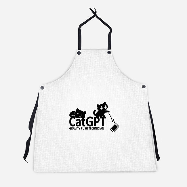 Gravity Push Technician-Unisex-Kitchen-Apron-fanfabio