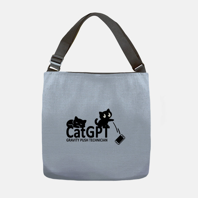 Gravity Push Technician-None-Adjustable Tote-Bag-fanfabio