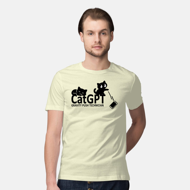 Gravity Push Technician-Mens-Premium-Tee-fanfabio