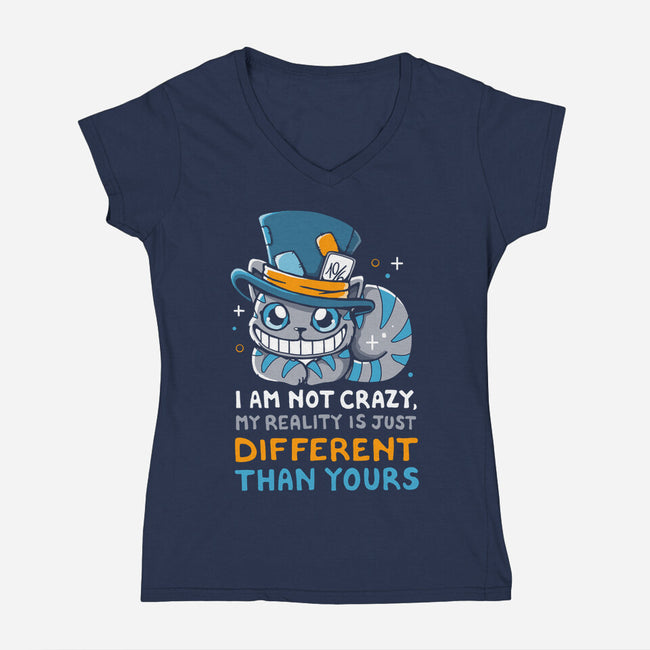 My Reality Is Different-Womens-V-Neck-Tee-Vallina84
