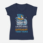 My Reality Is Different-Womens-V-Neck-Tee-Vallina84