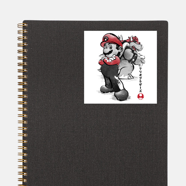 The Plumber Vs King Koopa-None-Glossy-Sticker-DrMonekers