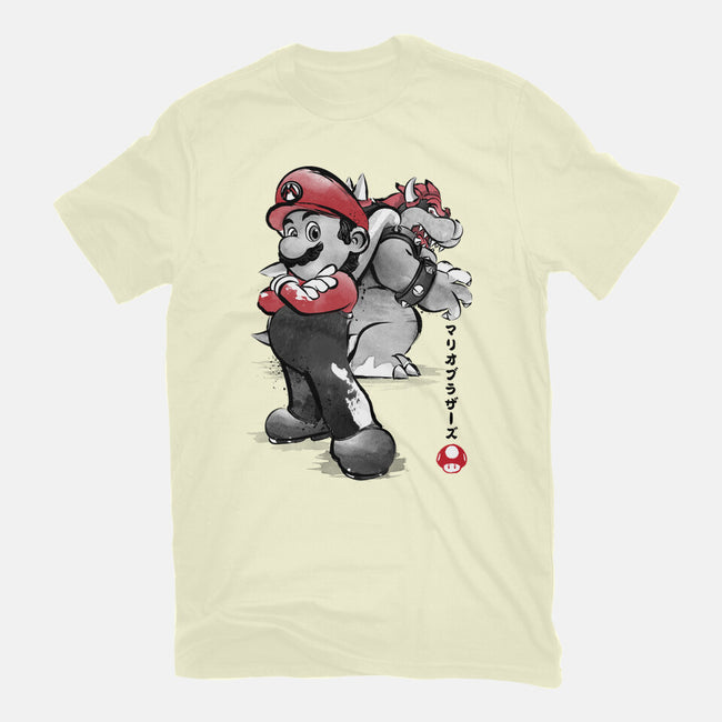The Plumber Vs King Koopa-Mens-Premium-Tee-DrMonekers