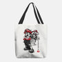 The Plumber Vs King Koopa-None-Basic Tote-Bag-DrMonekers