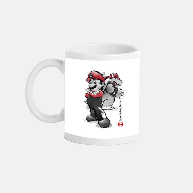 The Plumber Vs King Koopa-None-Mug-Drinkware-DrMonekers