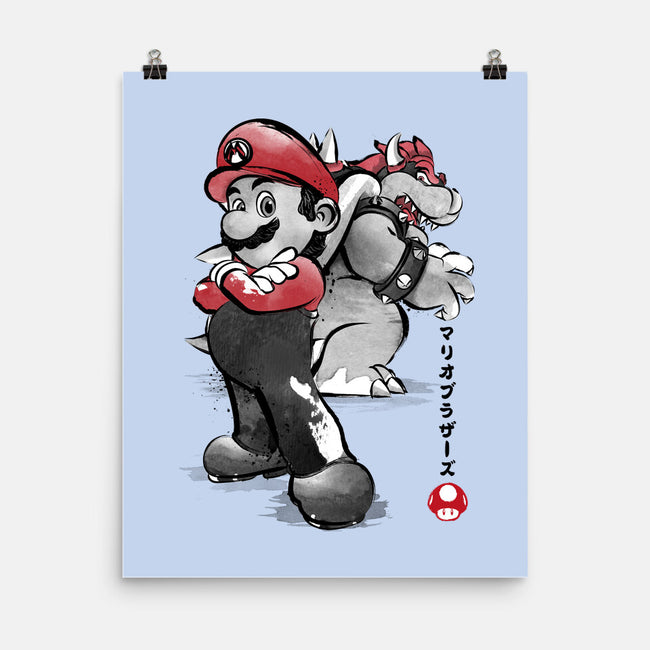 The Plumber Vs King Koopa-None-Matte-Poster-DrMonekers