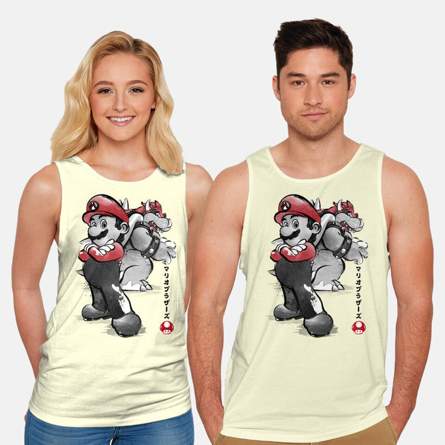 The Plumber Vs King Koopa-Unisex-Basic-Tank-DrMonekers