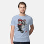 The Plumber Vs King Koopa-Mens-Premium-Tee-DrMonekers