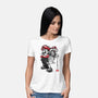 The Plumber Vs King Koopa-Womens-Basic-Tee-DrMonekers