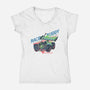 Race Buggy-Womens-V-Neck-Tee-glitchygorilla