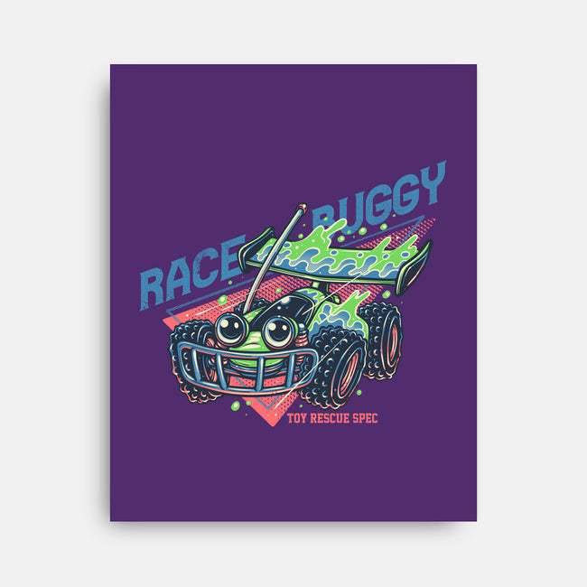 Race Buggy-None-Stretched-Canvas-glitchygorilla