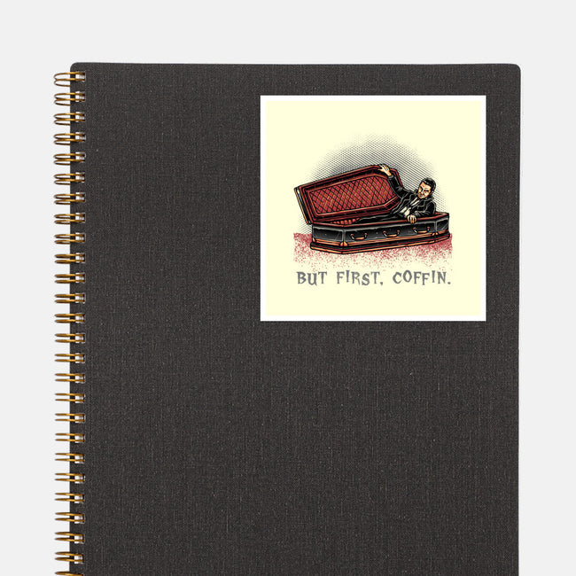 But Fist Coffin-None-Glossy-Sticker-glitchygorilla