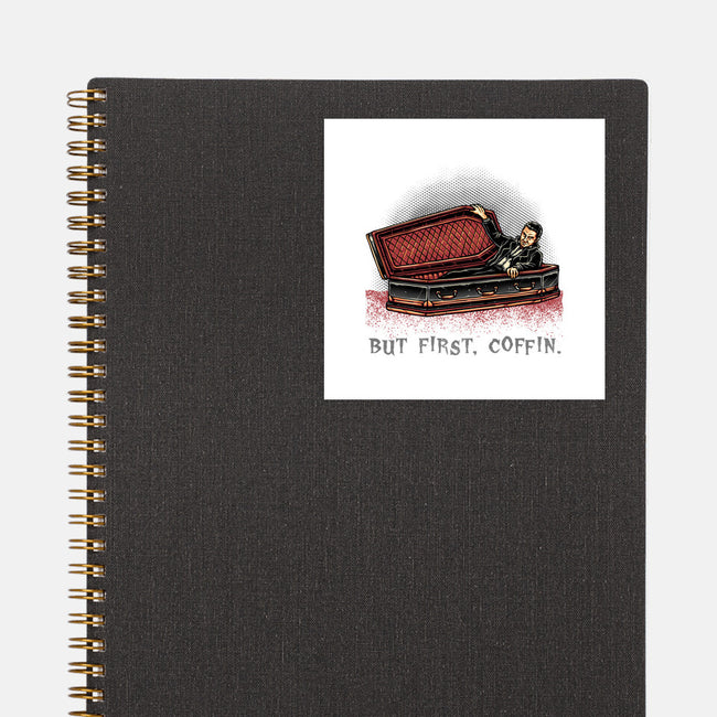 But Fist Coffin-None-Glossy-Sticker-glitchygorilla