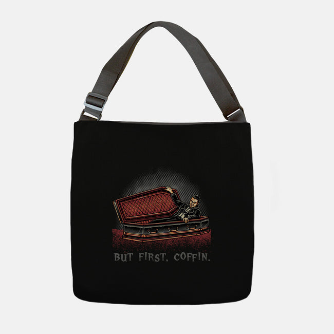But Fist Coffin-None-Adjustable Tote-Bag-glitchygorilla