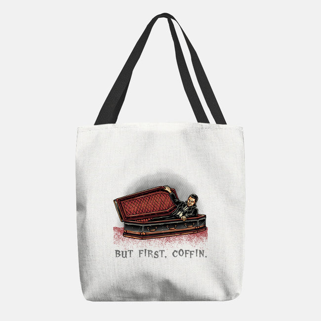 But Fist Coffin-None-Basic Tote-Bag-glitchygorilla