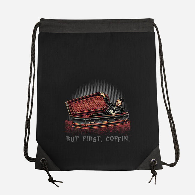 But Fist Coffin-None-Drawstring-Bag-glitchygorilla