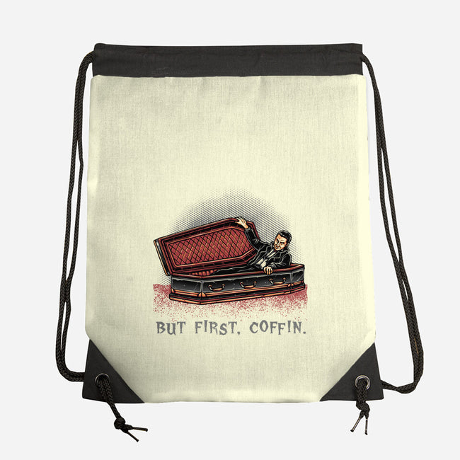 But Fist Coffin-None-Drawstring-Bag-glitchygorilla