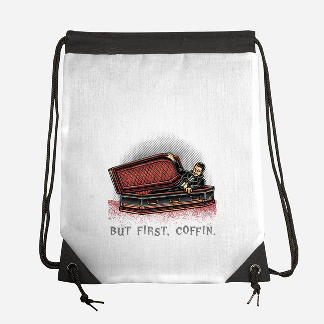 But Fist Coffin-None-Drawstring-Bag-glitchygorilla