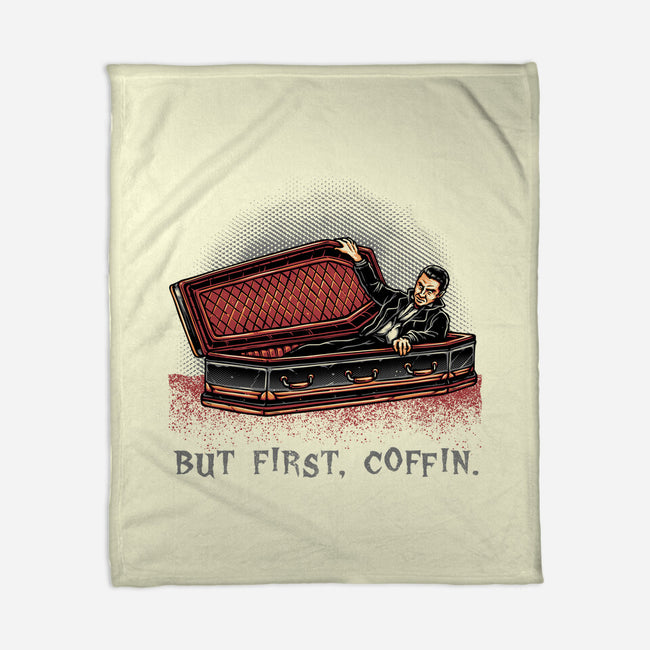 But Fist Coffin-None-Fleece-Blanket-glitchygorilla