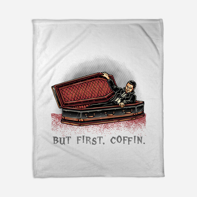 But Fist Coffin-None-Fleece-Blanket-glitchygorilla