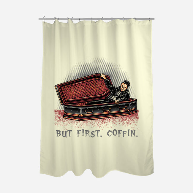 But Fist Coffin-None-Polyester-Shower Curtain-glitchygorilla