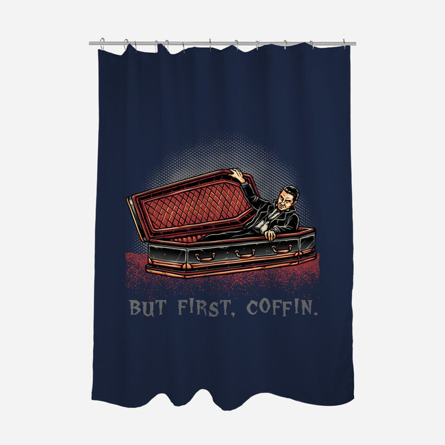 But Fist Coffin-None-Polyester-Shower Curtain-glitchygorilla