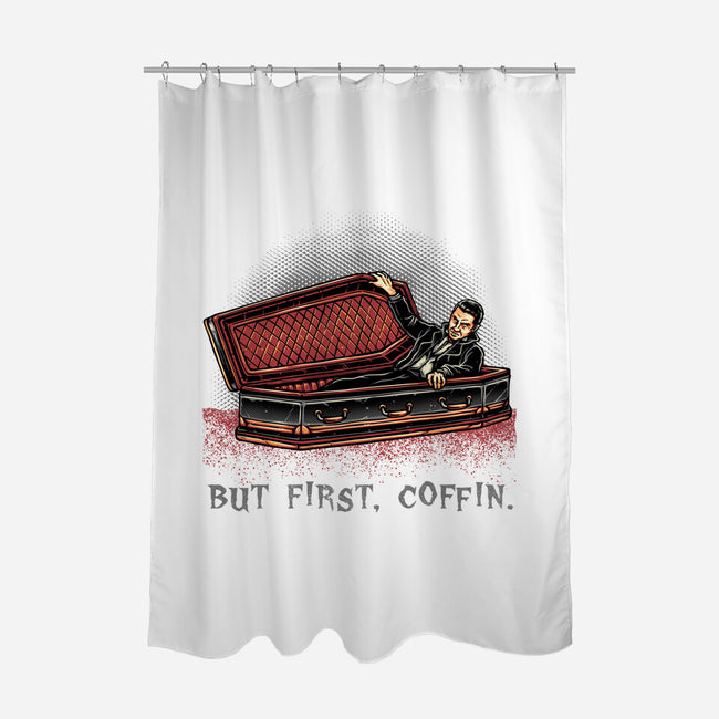 But Fist Coffin-None-Polyester-Shower Curtain-glitchygorilla