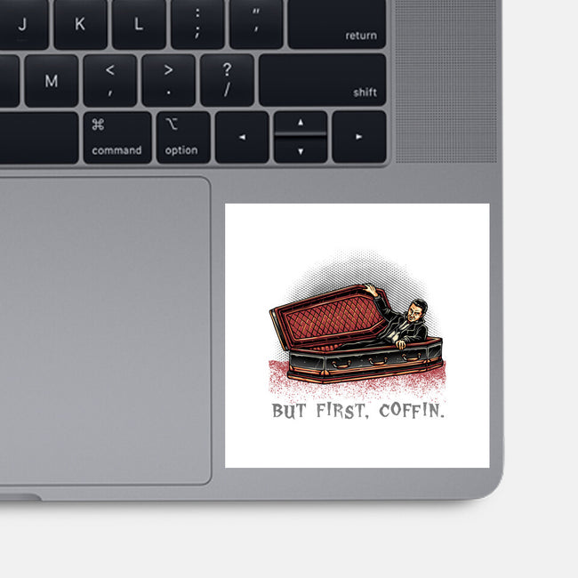 But Fist Coffin-None-Glossy-Sticker-glitchygorilla